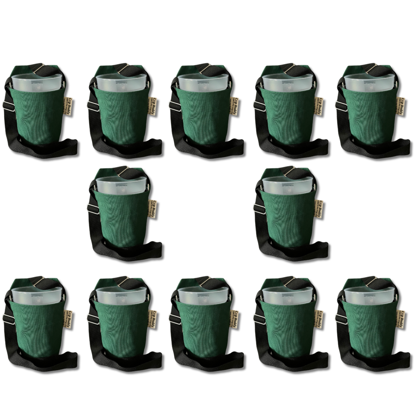 Cup Buddy® Getränketräger Starter Edition - grün-schwarz