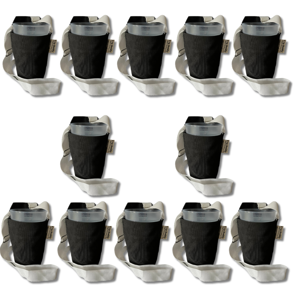 Cup Buddy® Getränketräger Starter Edition - schwarz-weiß