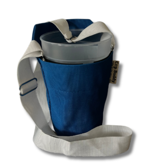 Cup Buddy® Getränketräger Starter Edition - dunkelblau-weiß