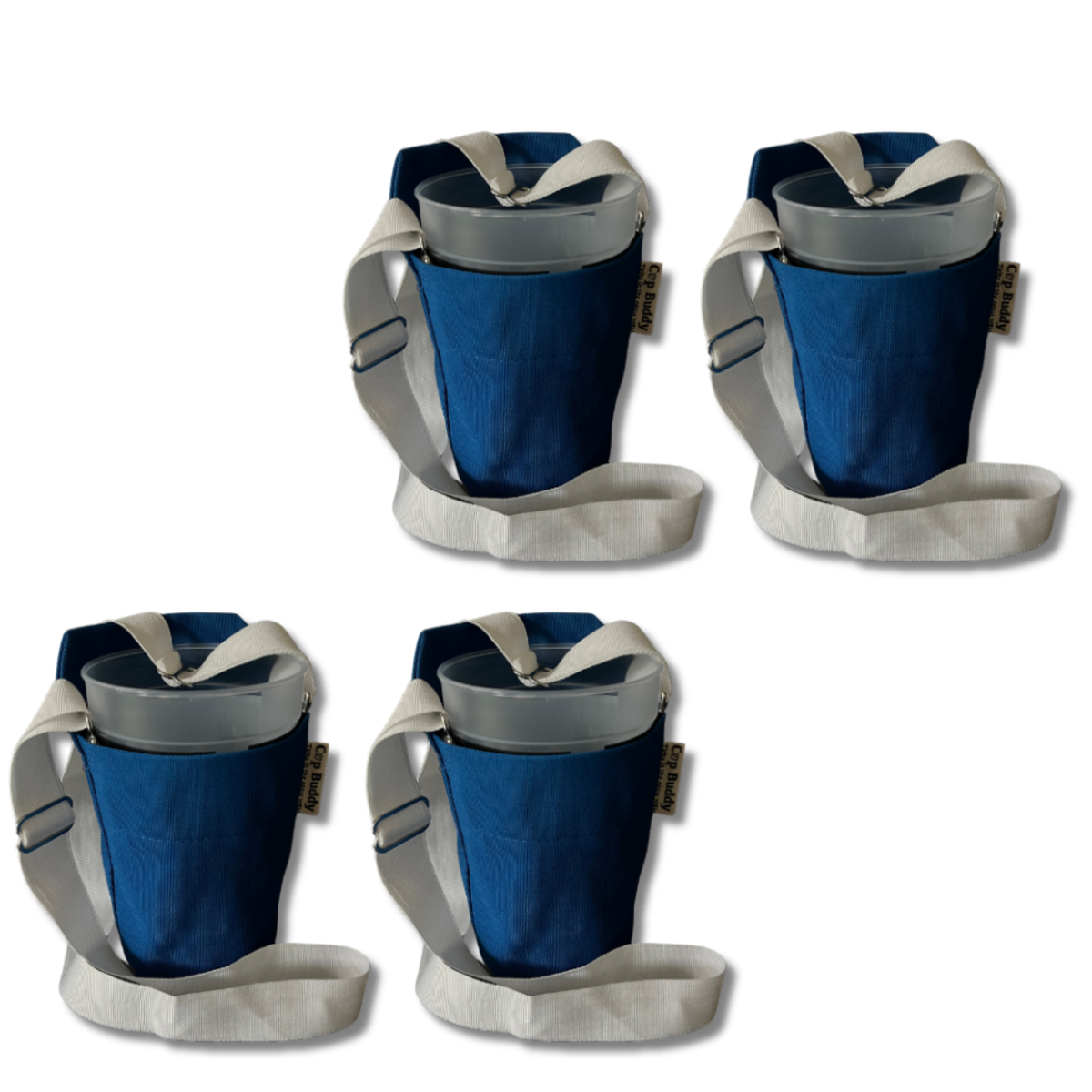 Cup Buddy® Getränketräger Starter Edition - dunkelblau-weiß