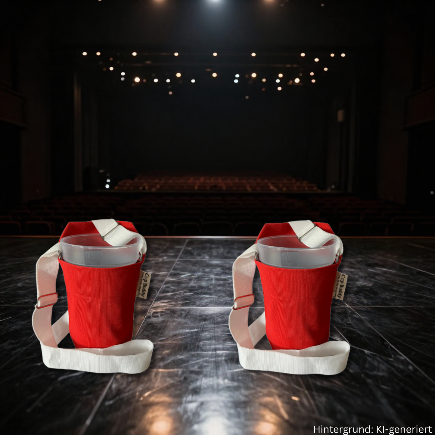 Cup Buddy® Getränketräger Starter Edition - rot-weiß