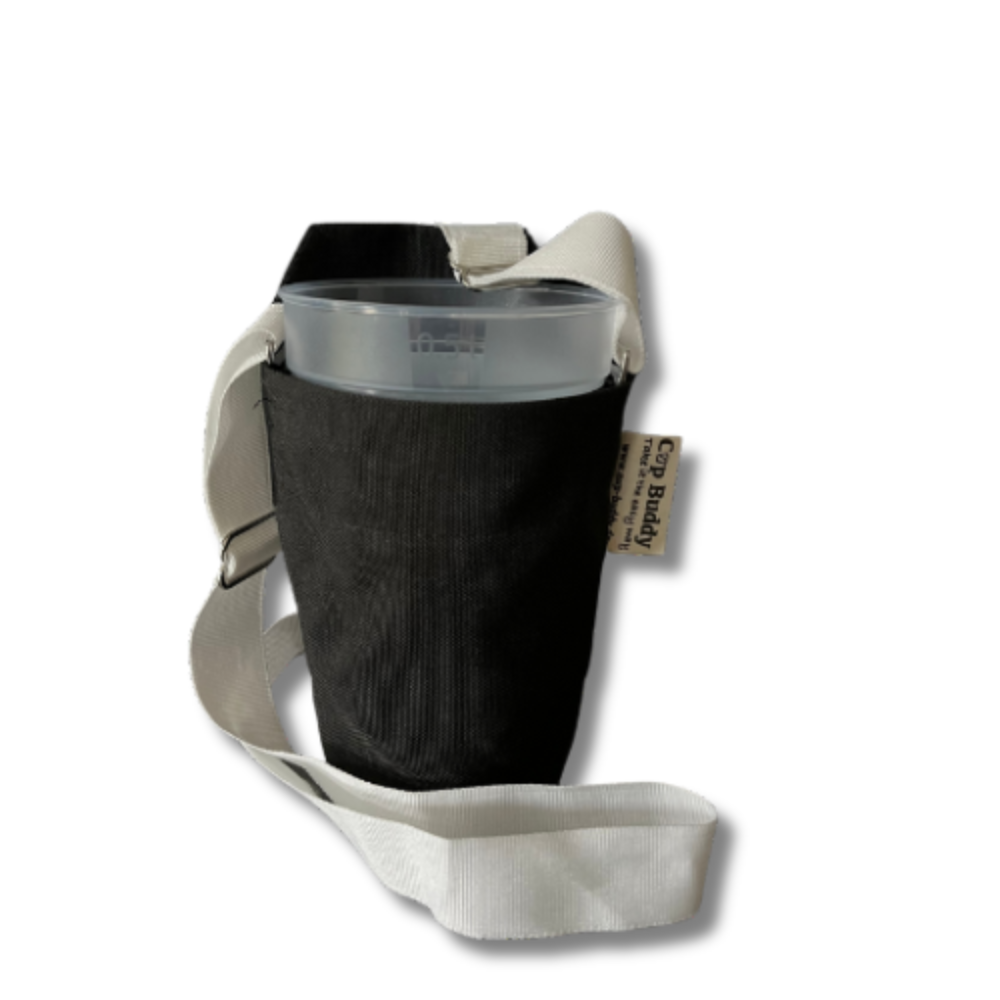 Cup Buddy® Getränketräger Starter Edition - schwarz-weiß