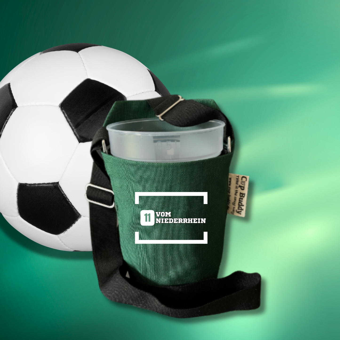 Cup Buddy 11 vom Niederrhein grün-schwarz
