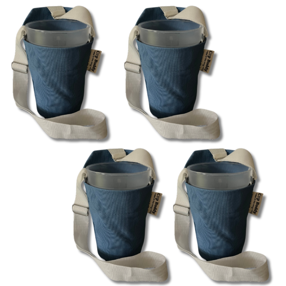 Cup Buddy® hellblau- weiß - Starter Edition 4'er Fan Pack
