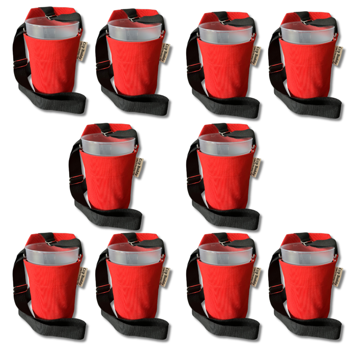 Cup Buddy® rot-schwarz- Starter Edition 10'er Fan Pack