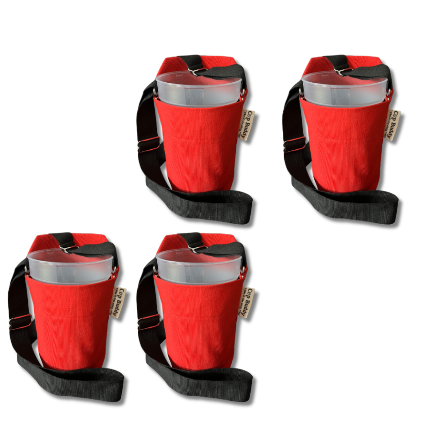 Cup Buddy® rot-schwarz- Starter Edition 4'er Fan Pack